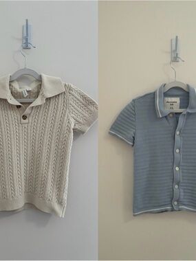 Boys Knit Polo Set of 2 size 5-6